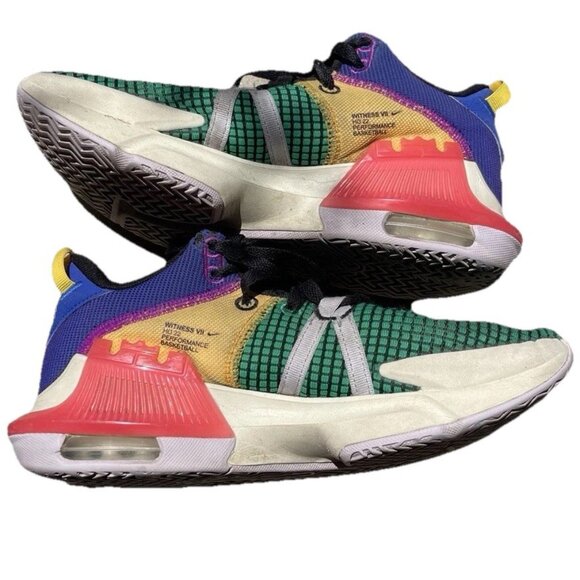 Nike Lebron Witness 7 Men's Size 7.5 Multicolor Basketball Shoes DM1123-501 - Picture 5 of 16